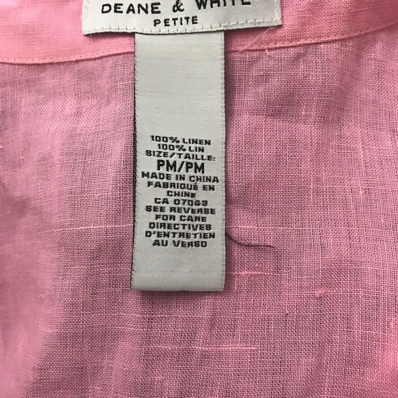 Deane & White Linen Top - Picture 3 of 3